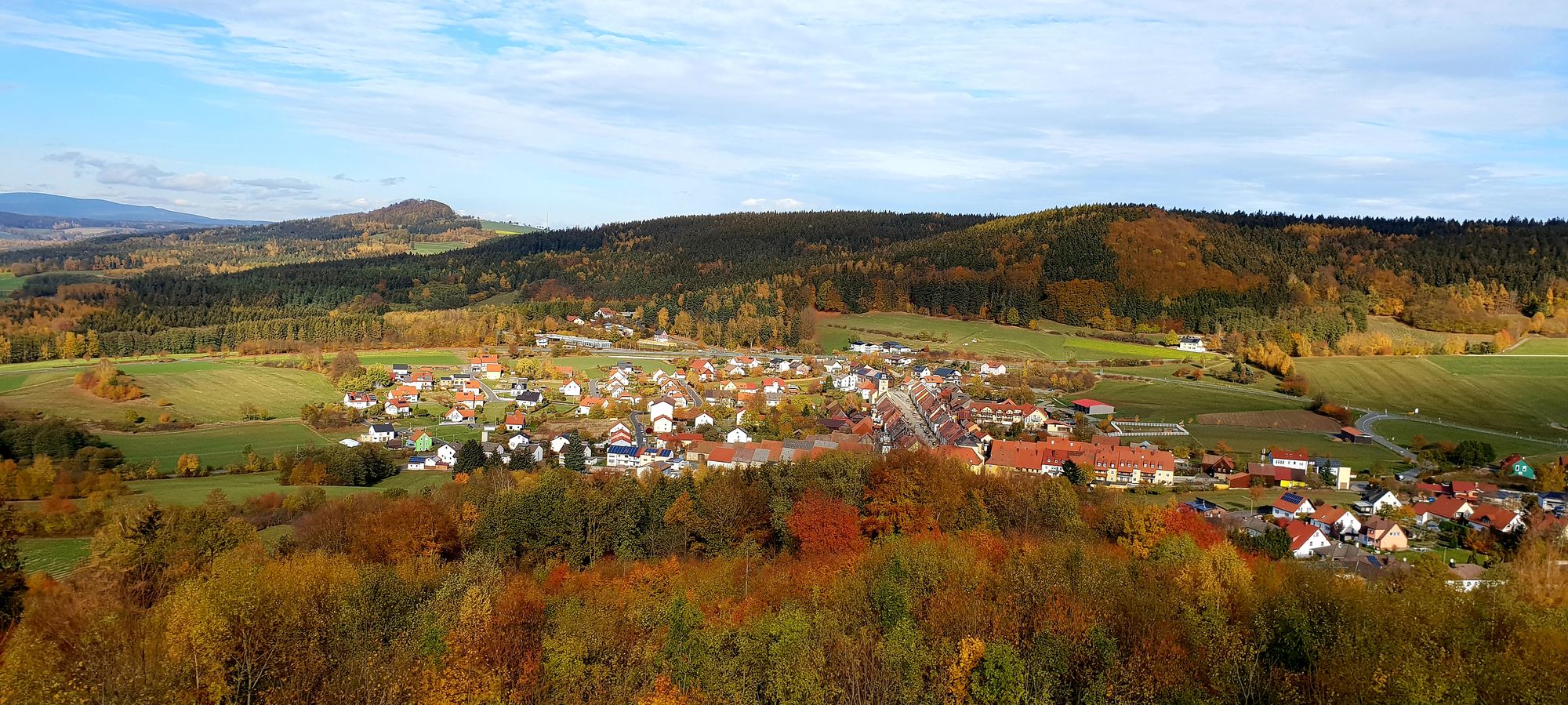 Blick auf Waldeck in der Oberpfalz