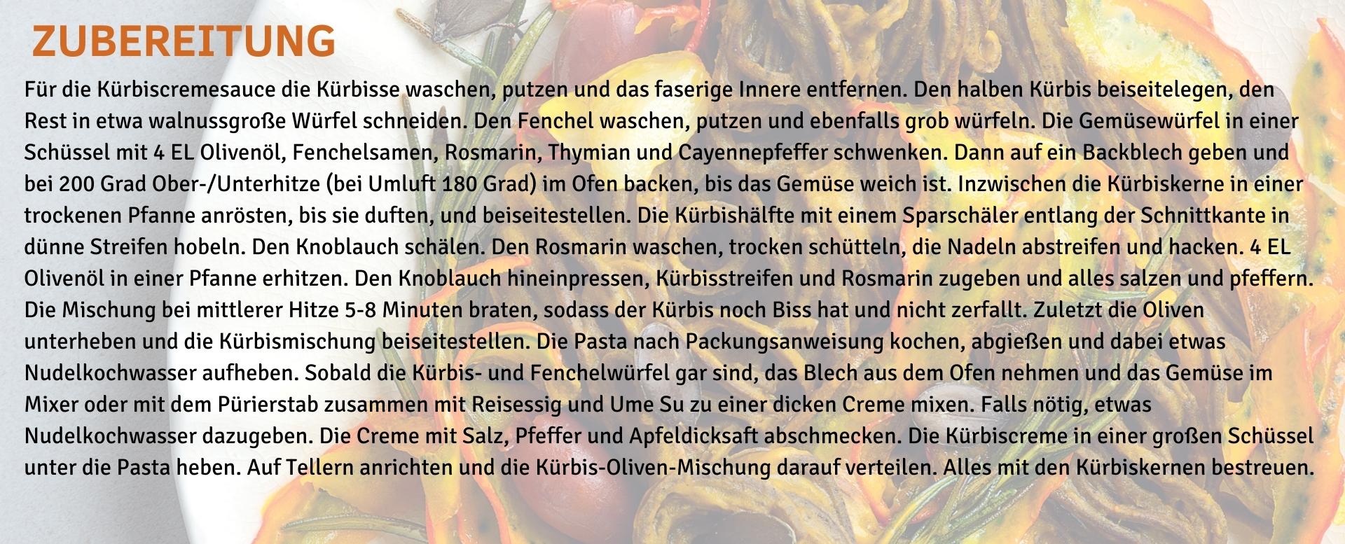 Rezept Kuebisspaghetti