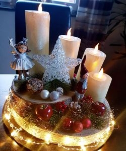 Weihnachtsblog Baumstammkranz