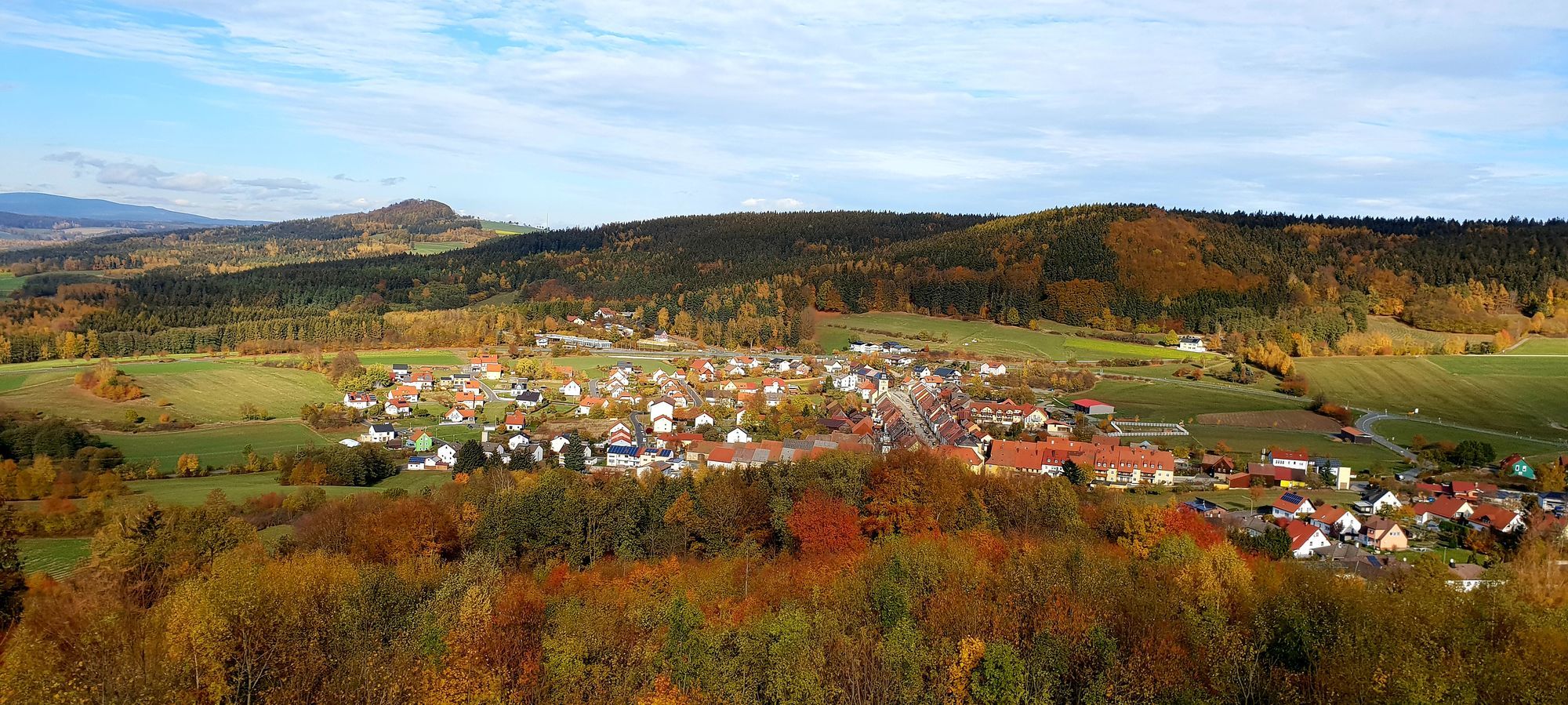 Blick auf Waldeck in der Oberpfalz