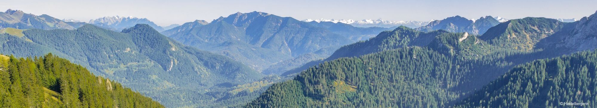 Bergpanorama in Bayern