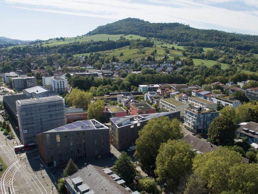 Freiburg im Süden des Schwarzwalds