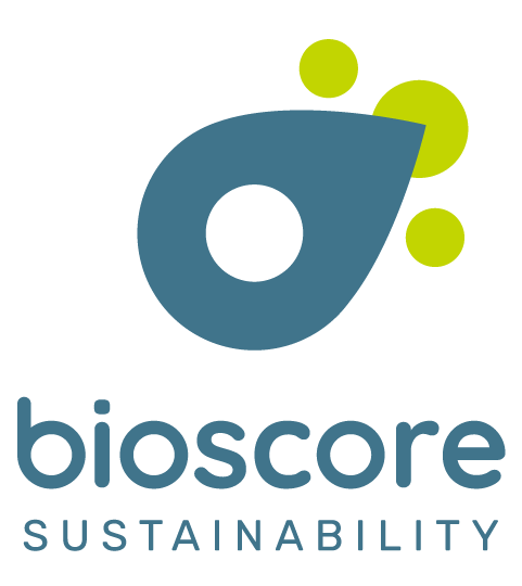 Bioscore Sustainability Logo main logo vertical use